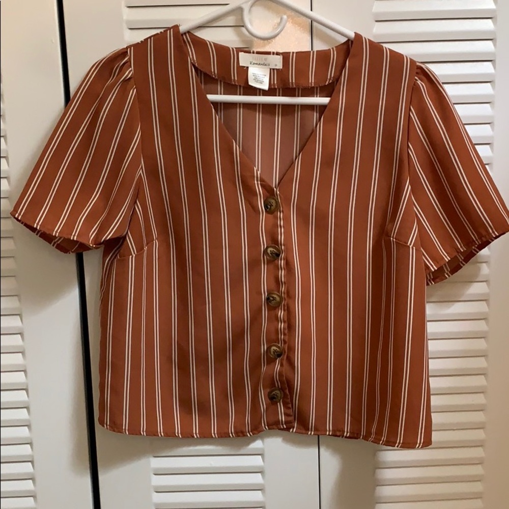 Stripe Button Blouse